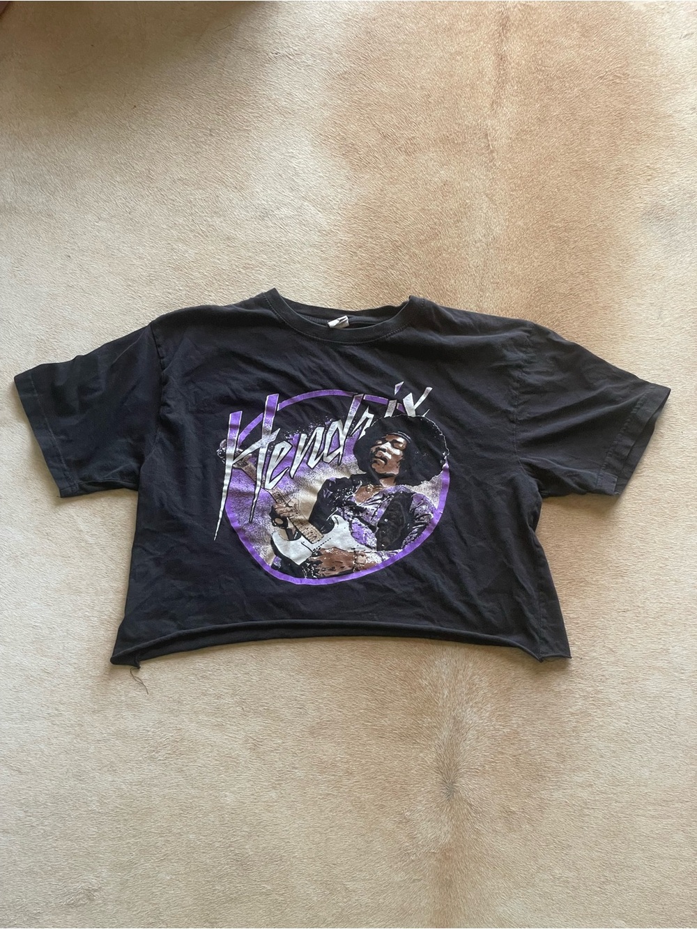 Hendrix Cropped Graphic Shirt